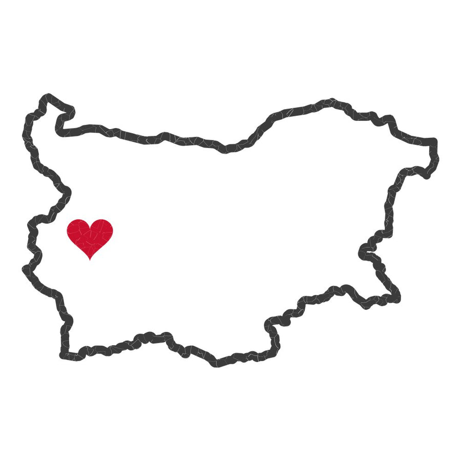 Bulgaria Sofia Mission Heart Map design