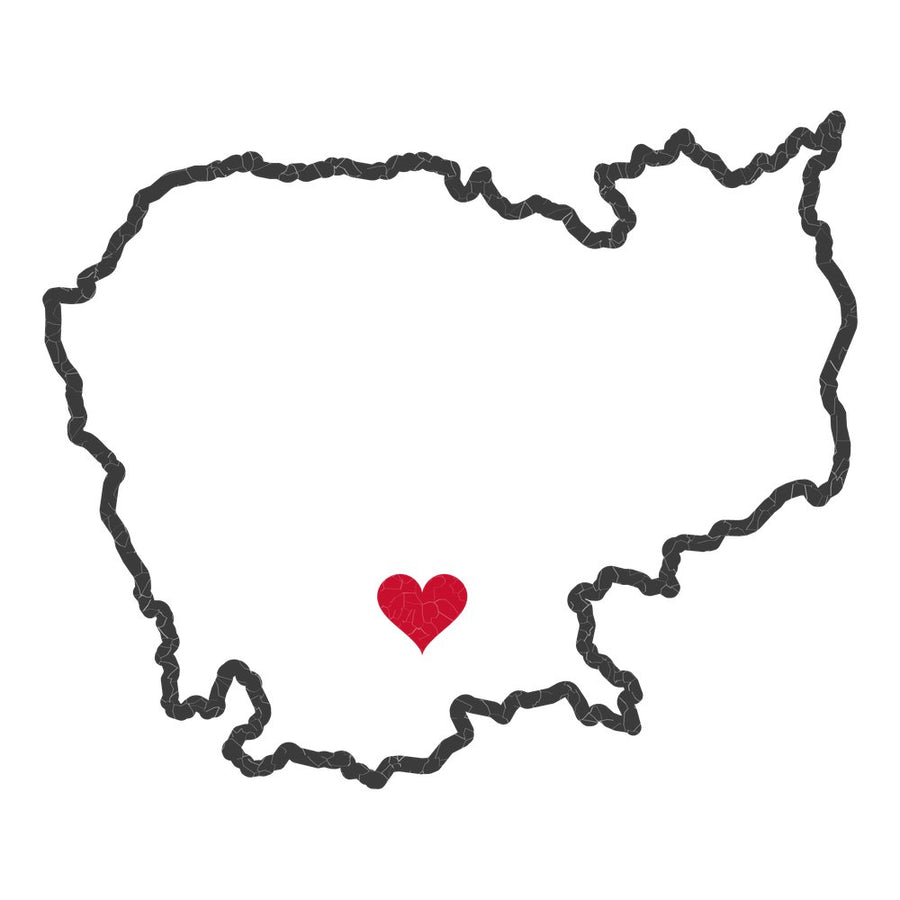 Cambodia Phnom Penh West Mission Heart Map design