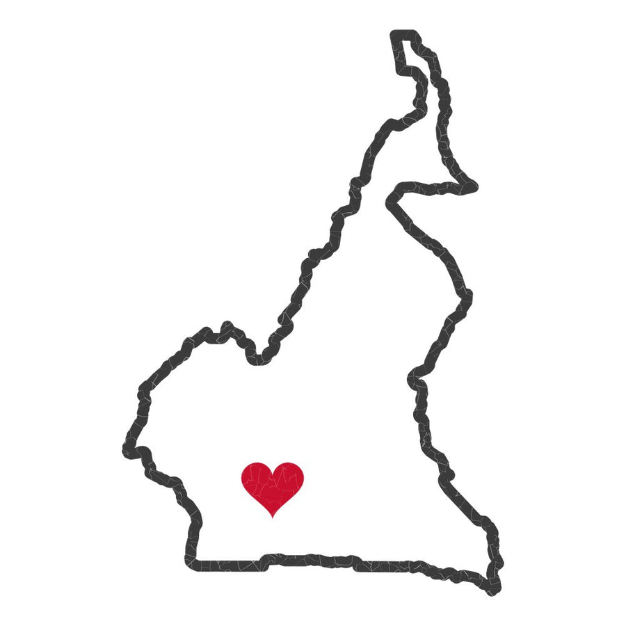 Cameroon Yaounde Mission Heart Map design