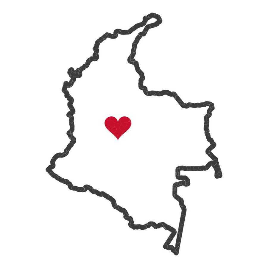 Colombia Bogota North Mission Heart Map design