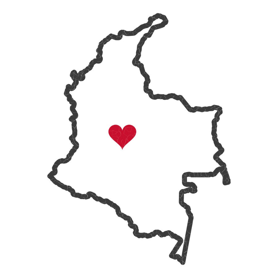 Colombia Bogota South Mission Heart Map design
