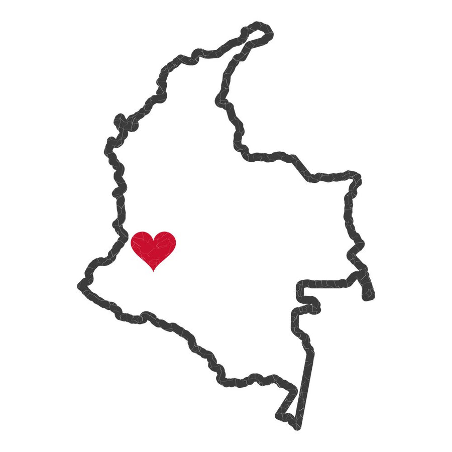 Colombia Cali Mission Heart Map design