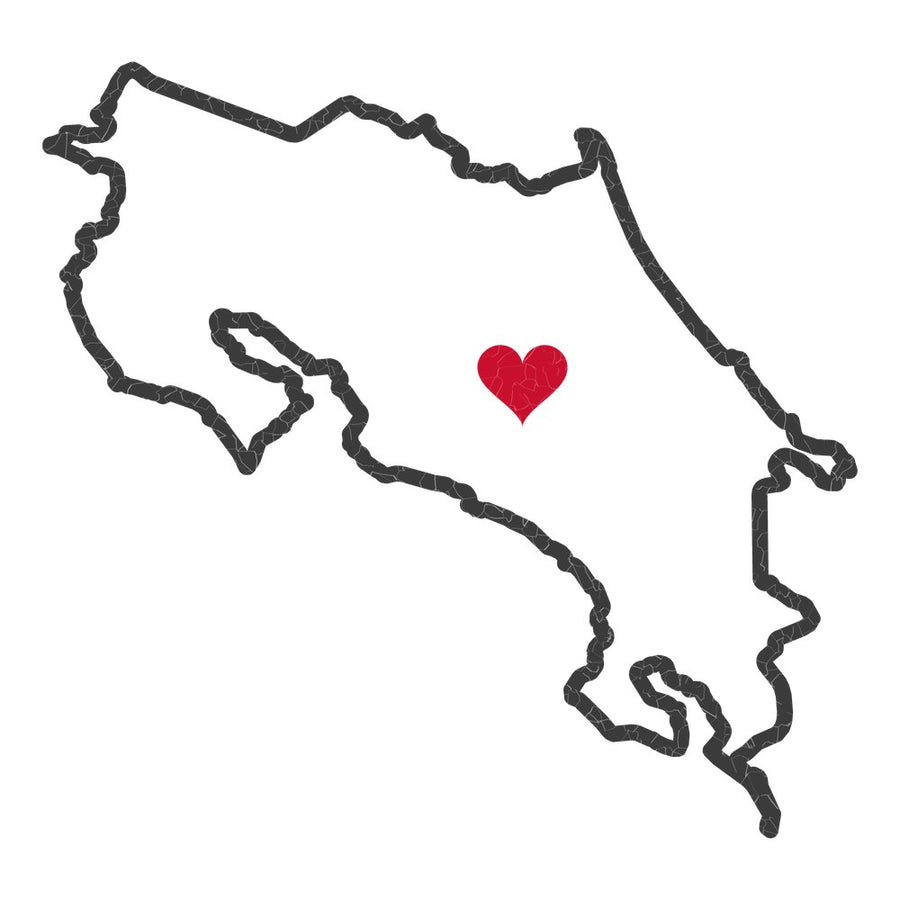 Costa Rica San Jose East Mission Heart Map design