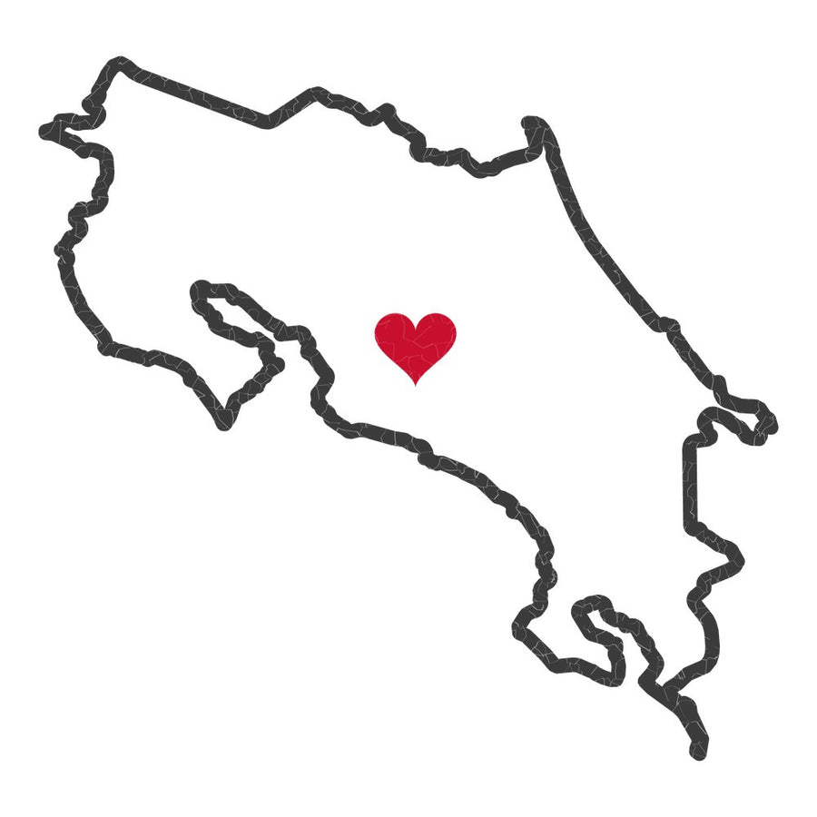Costa Rica San Jose West Mission Heart Map design