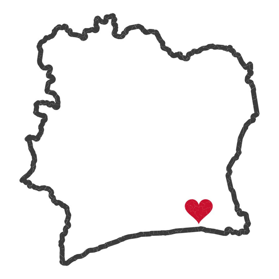 Cote d'Ivoire Abidjan North Mission Heart Map design