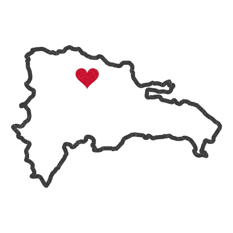 Dominican Republic Santiago Mission Heart Map design