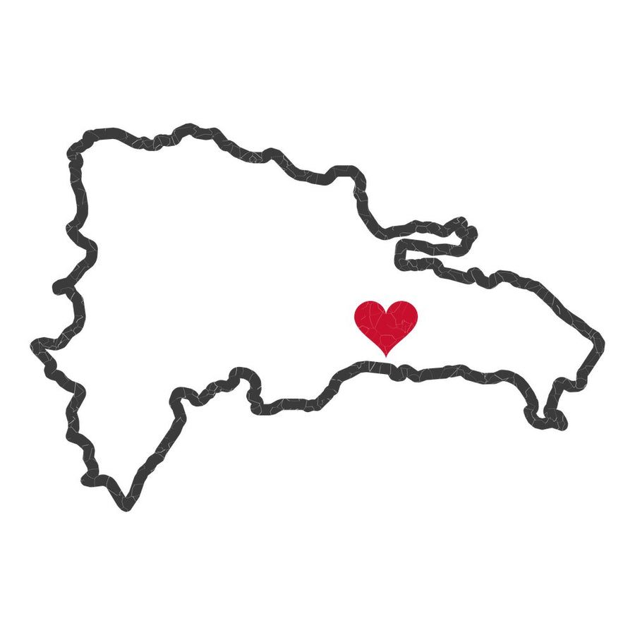 Dominican Republic Santo Domingo East Mission Heart Map design