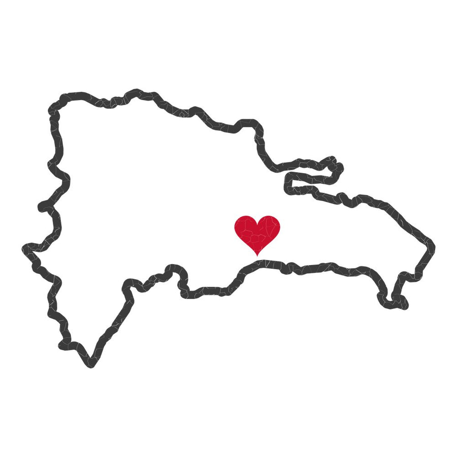 Dominican Republic Santo Domingo North Mission Heart Map design