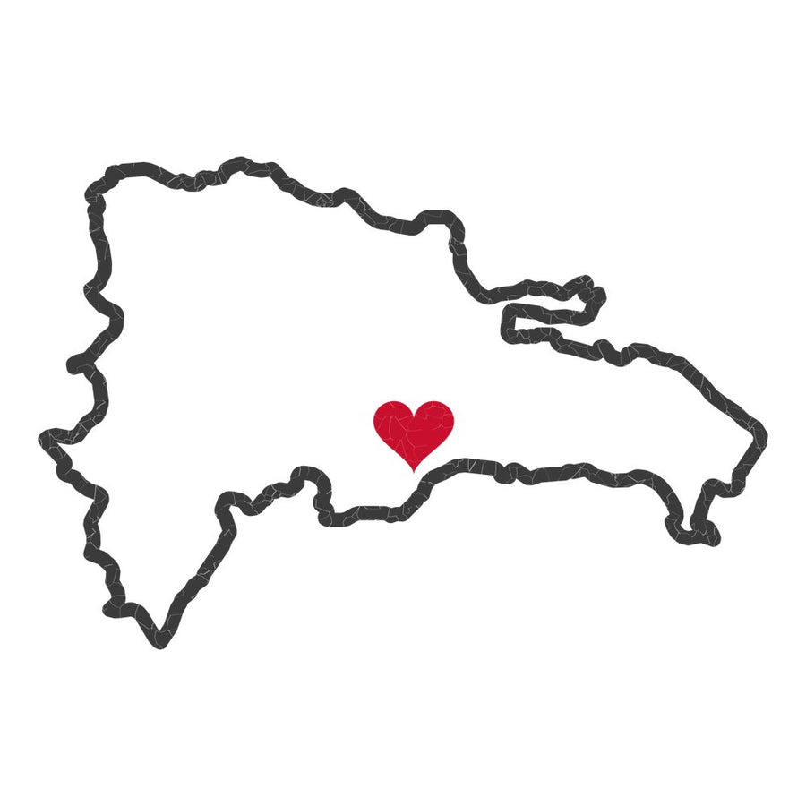 Dominican Republic Santo Domingo West Mission Heart Map design