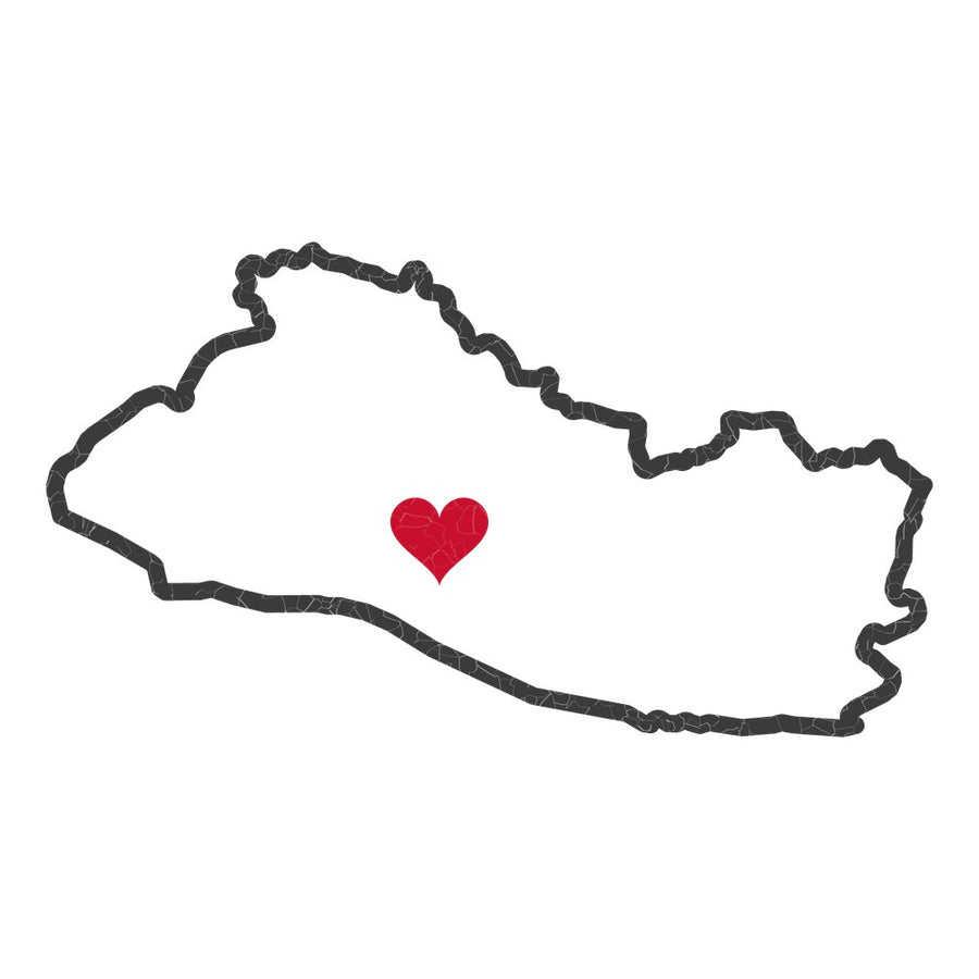 El Salvador San Salvador East Mission Heart Map design