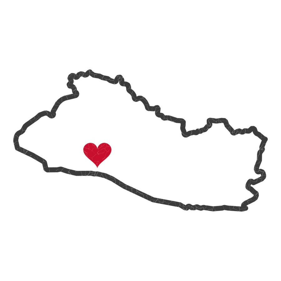 El Salvador San Salvador West Mission Heart Map design