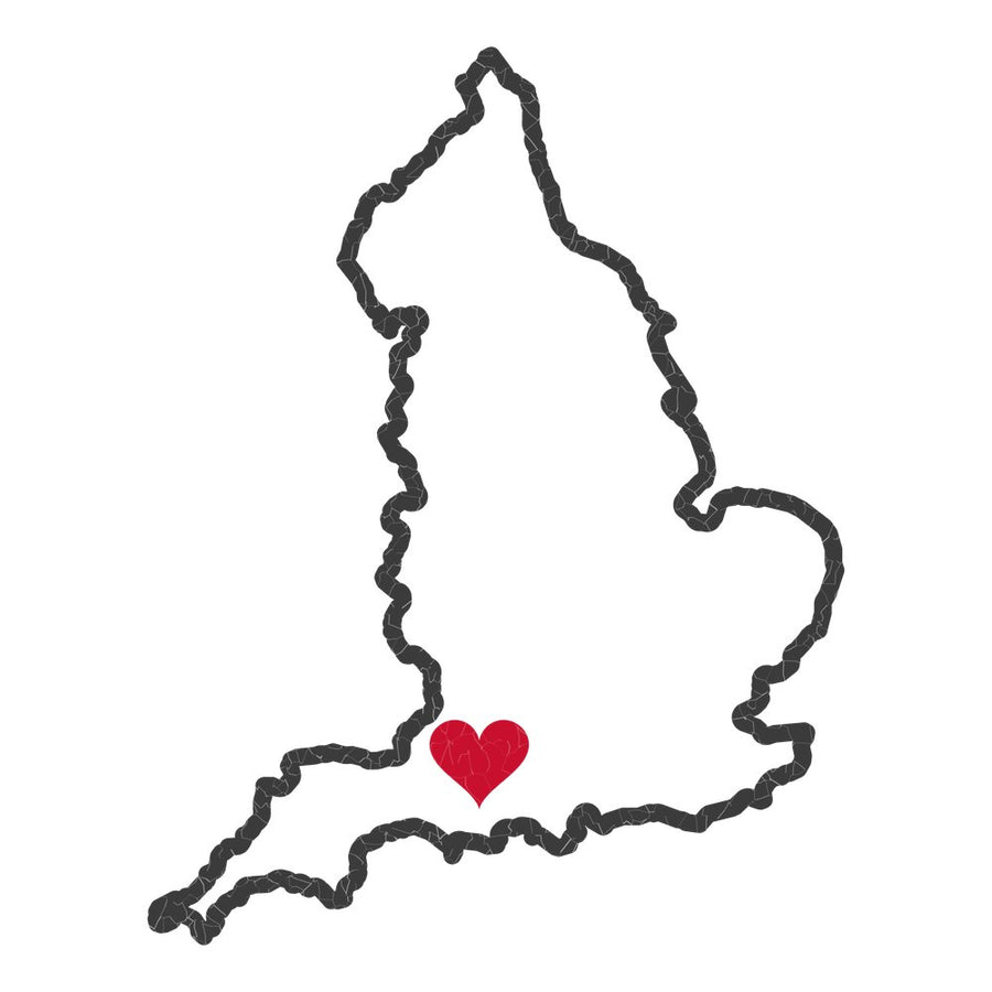 England Bristol Mission Heart Map design