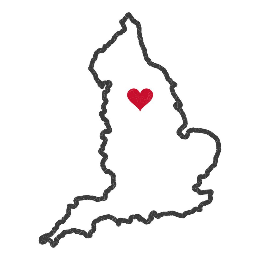 England Leeds Mission Heart Map design