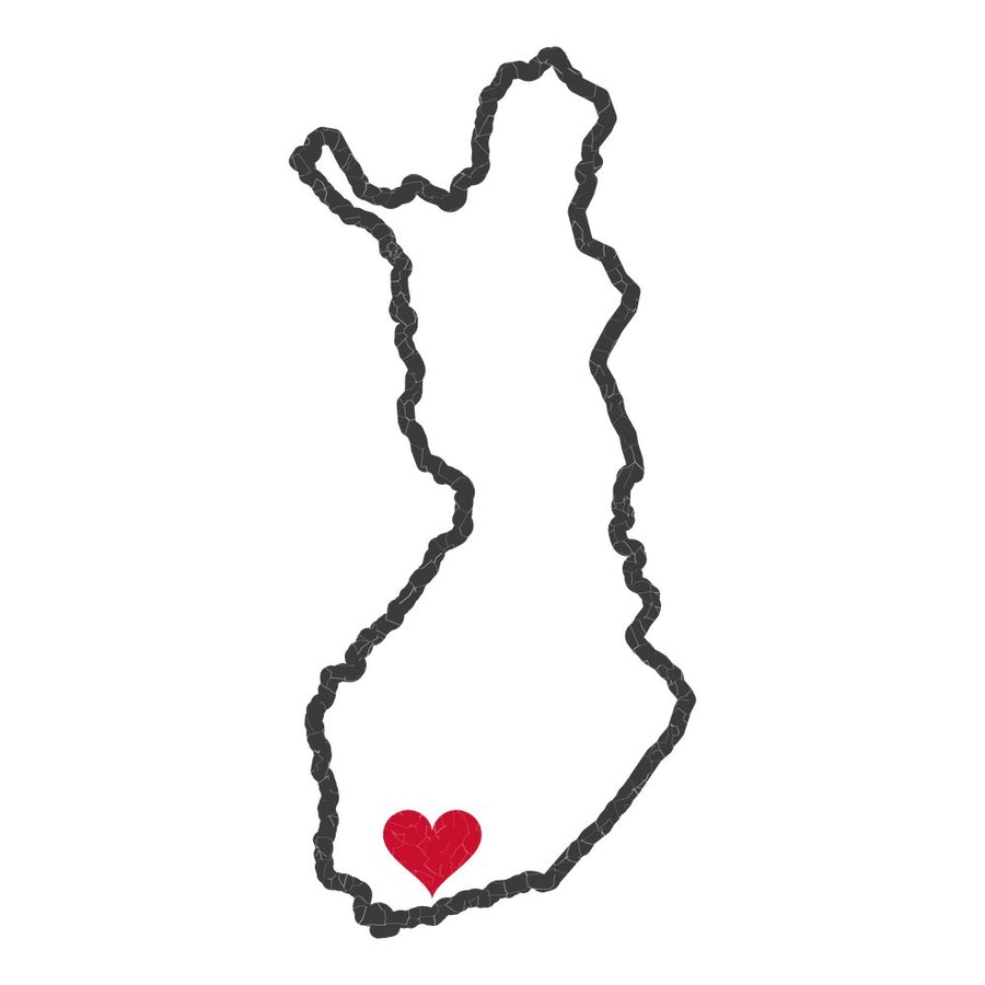 Finland Helsinki Mission Heart Map design