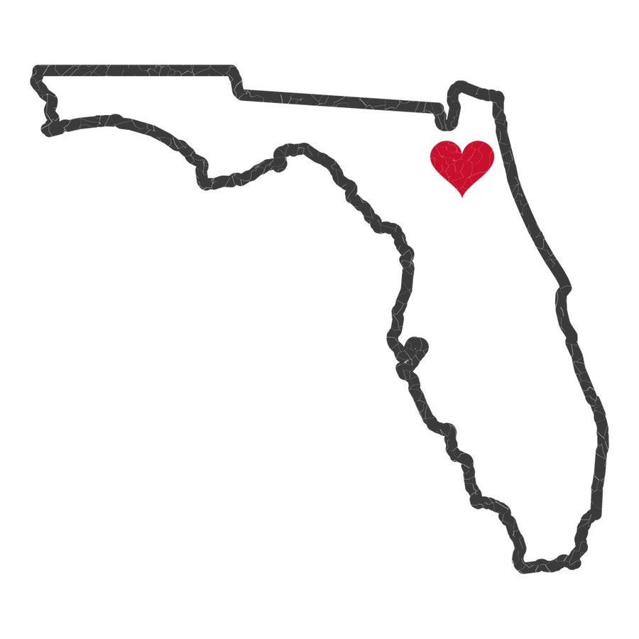 Florida Jacksonville Mission Heart Map design