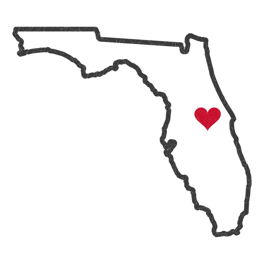 Florida Orlando Mission Heart Map design