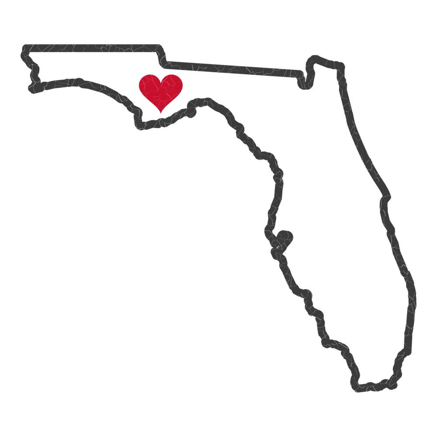 Florida Tallahassee Mission Heart Map design