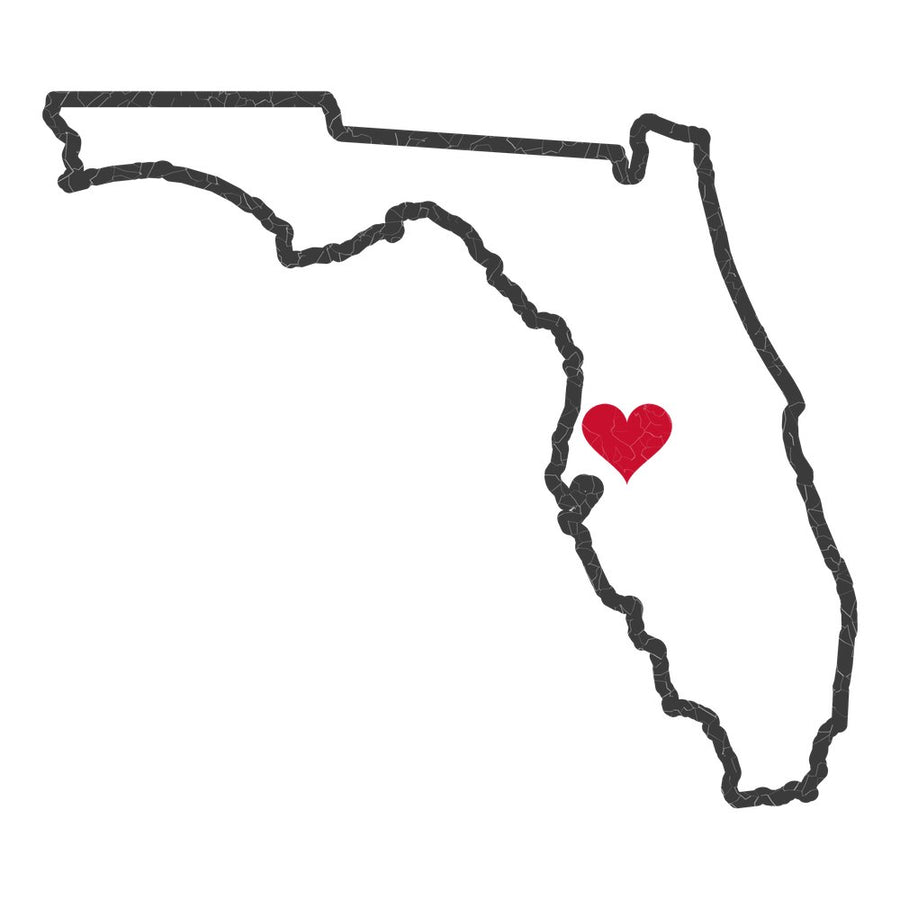 Florida Tampa Mission Heart Map design