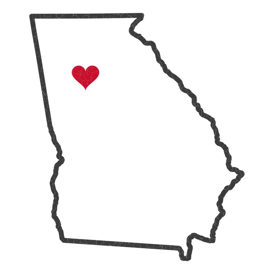 Georgia Atlanta North Mission Heart Map design
