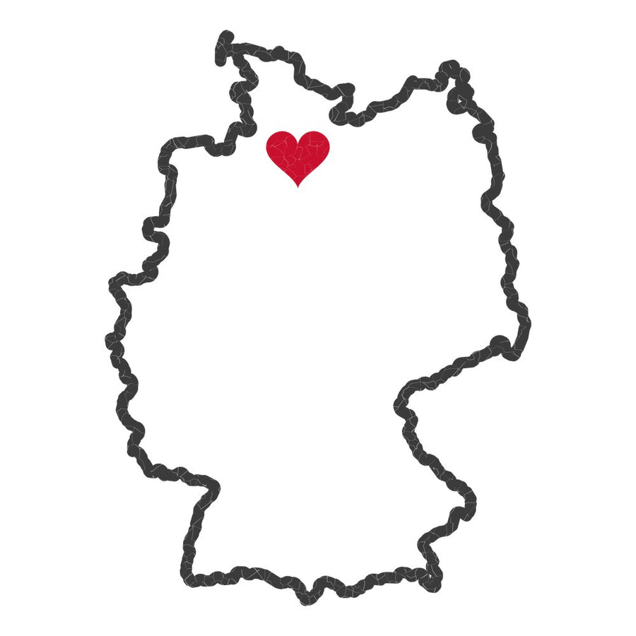 Germany Hamburg Mission Heart Map design