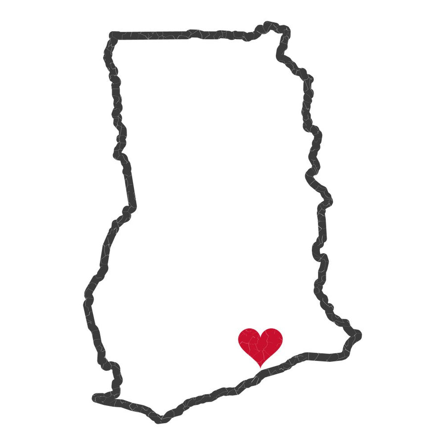 Ghana Accra South Mission Heart Map design