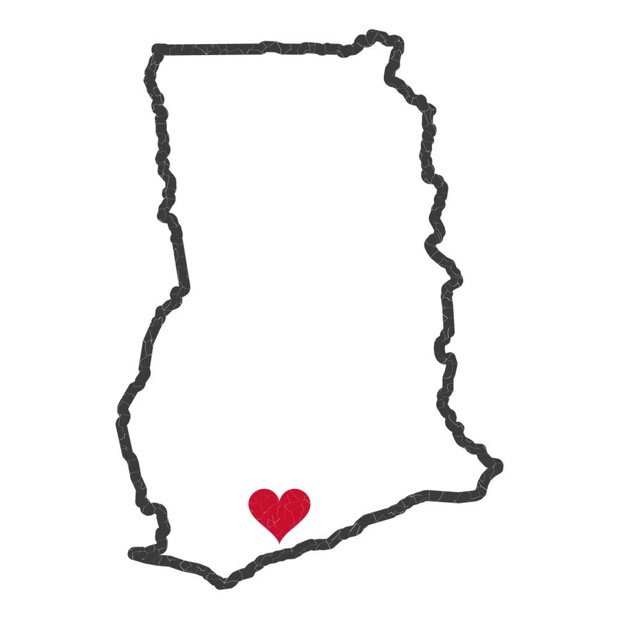 Ghana Cape Coast Mission Heart Map design