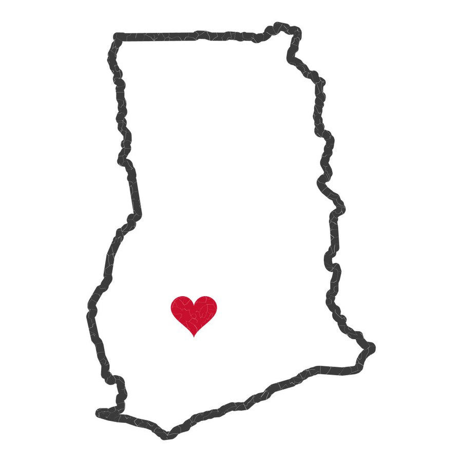 Ghana Kumasi Mission Heart Map design