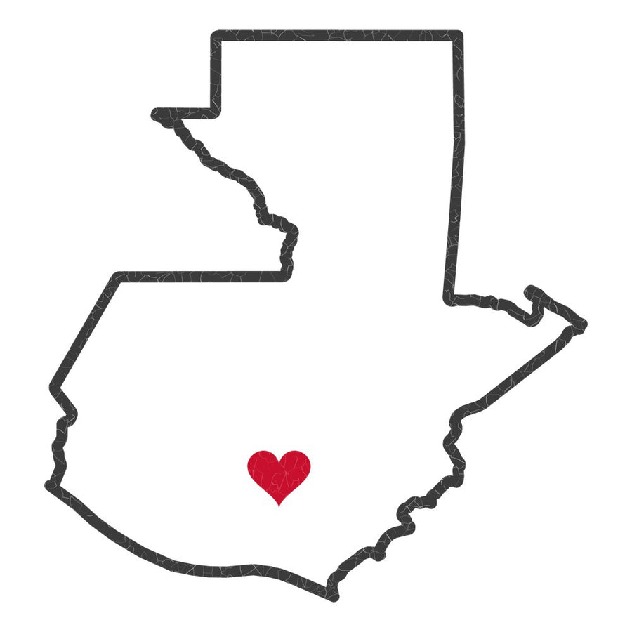 Guatemala Guatemala City Central Mission Heart Map design