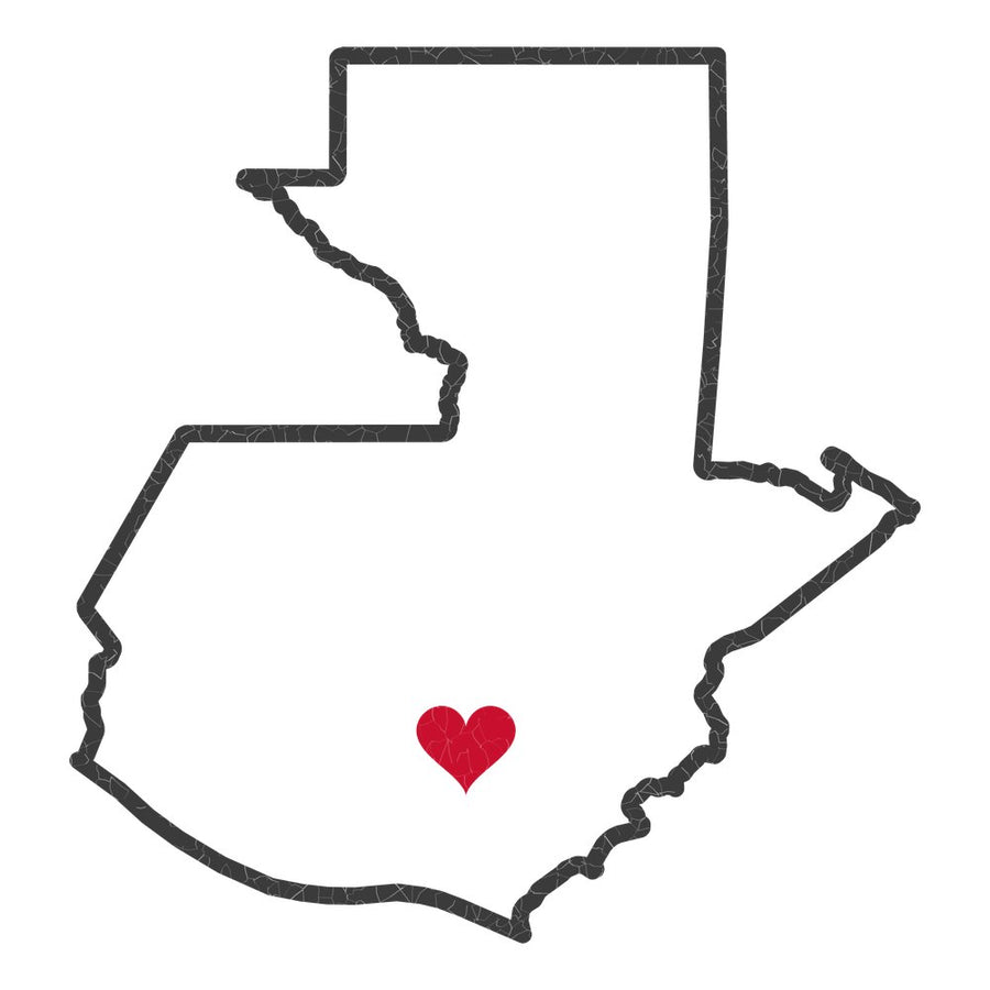Guatemala Guatemala City East Mission Heart Map design