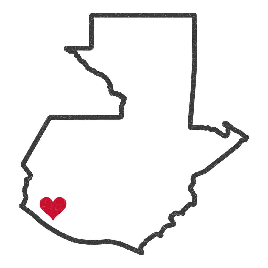 Guatemala Retalhuleu Mission Heart Map design