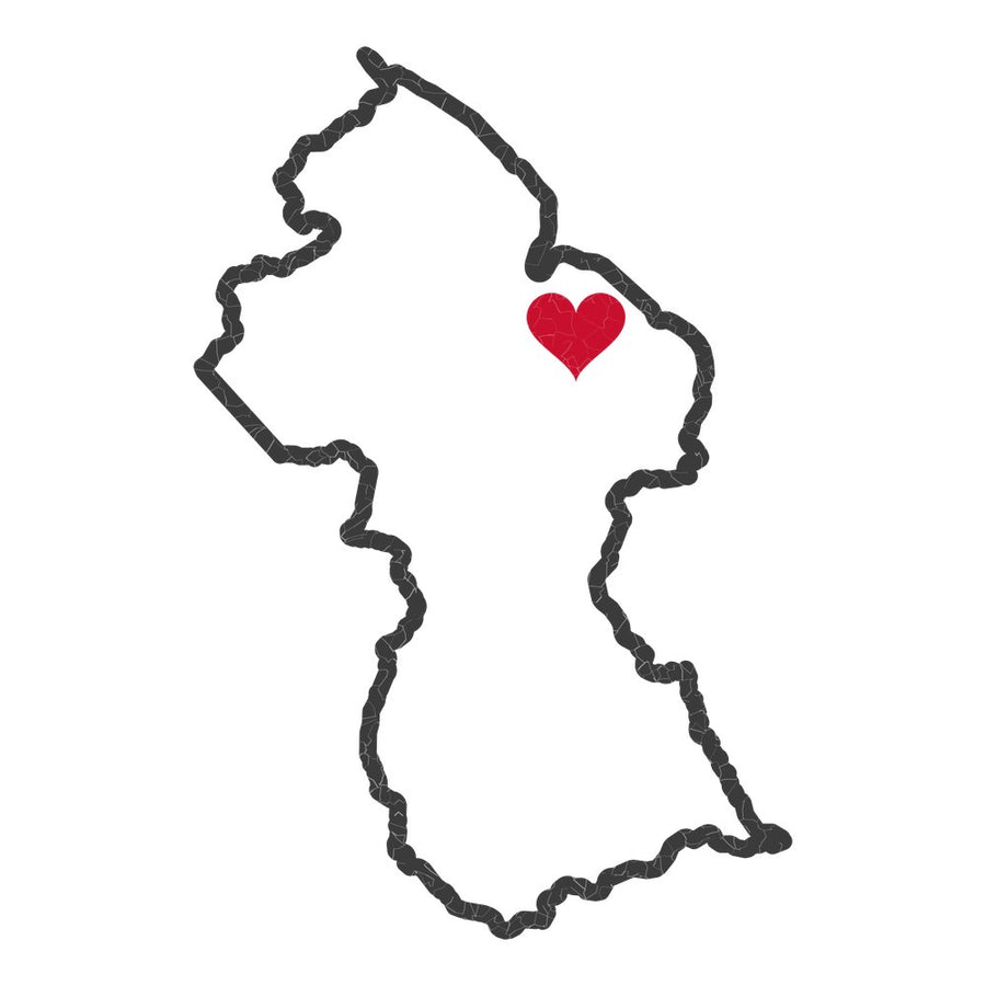 Guyana Georgetown Mission Heart Map design