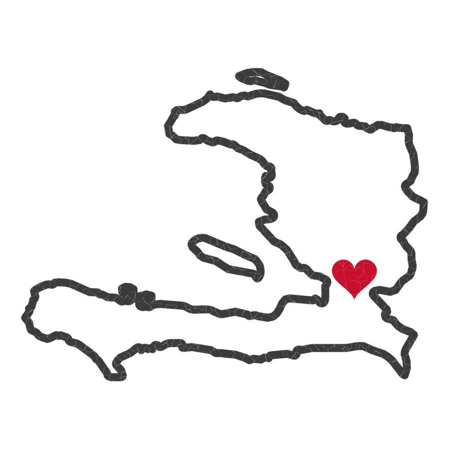 Haiti Port-au-Prince Mission Heart Map design