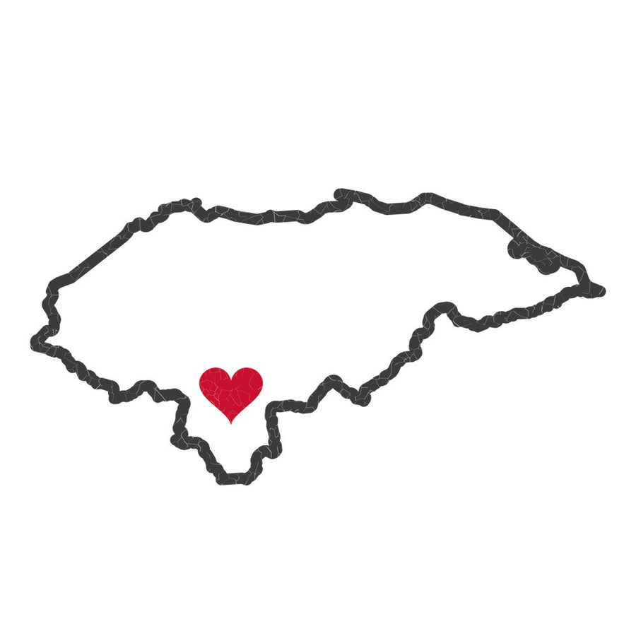 Honduras Comayaguela Mission Heart Map design
