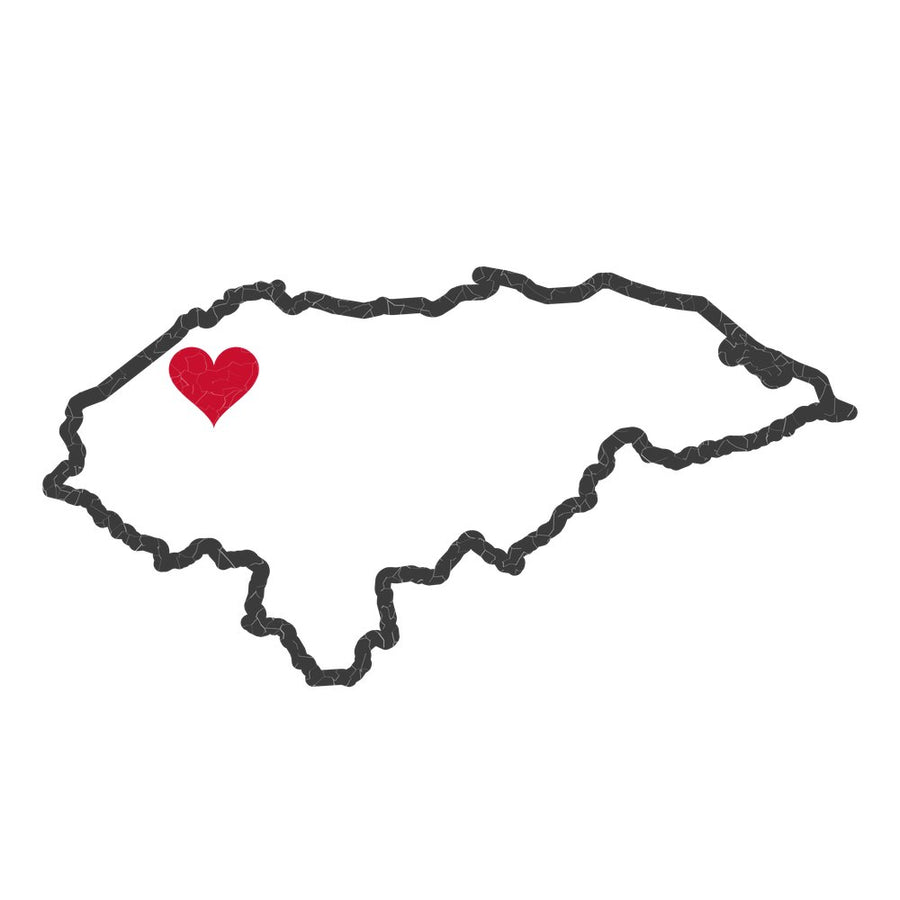 Honduras San Pedro Sula West Mission Heart Map design
