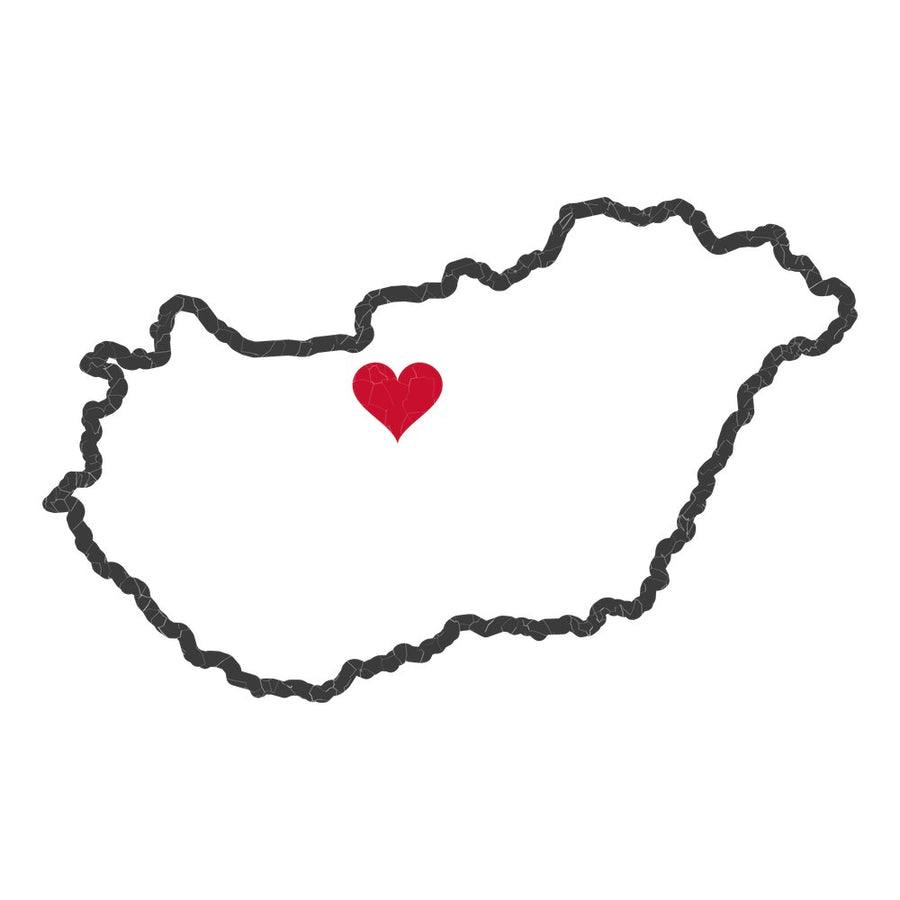 Hungary Budapest Mission Heart Map design