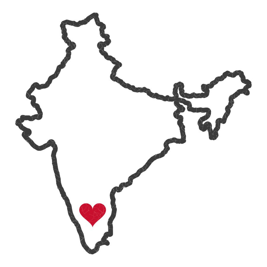 India Bengaluru Mission Heart Map design