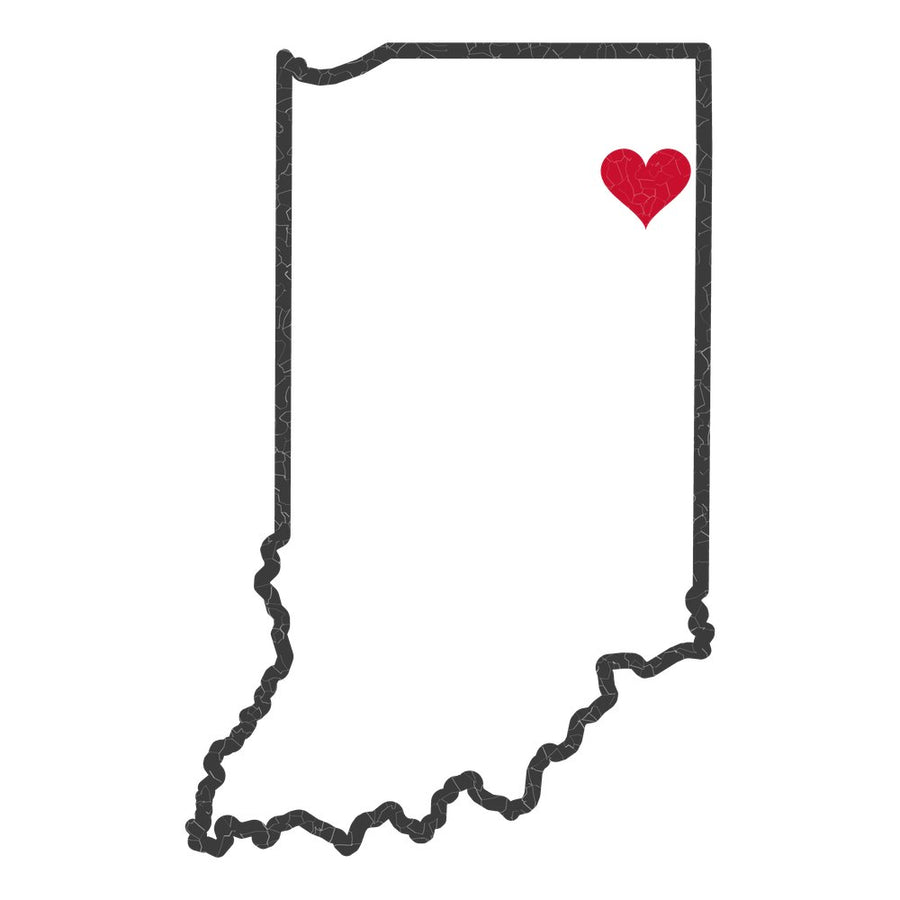Indiana Fort Wayne Mission Heart Map design