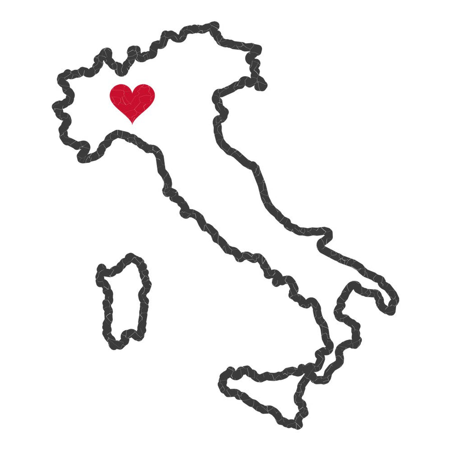 Italy Milan Mission Heart Map design