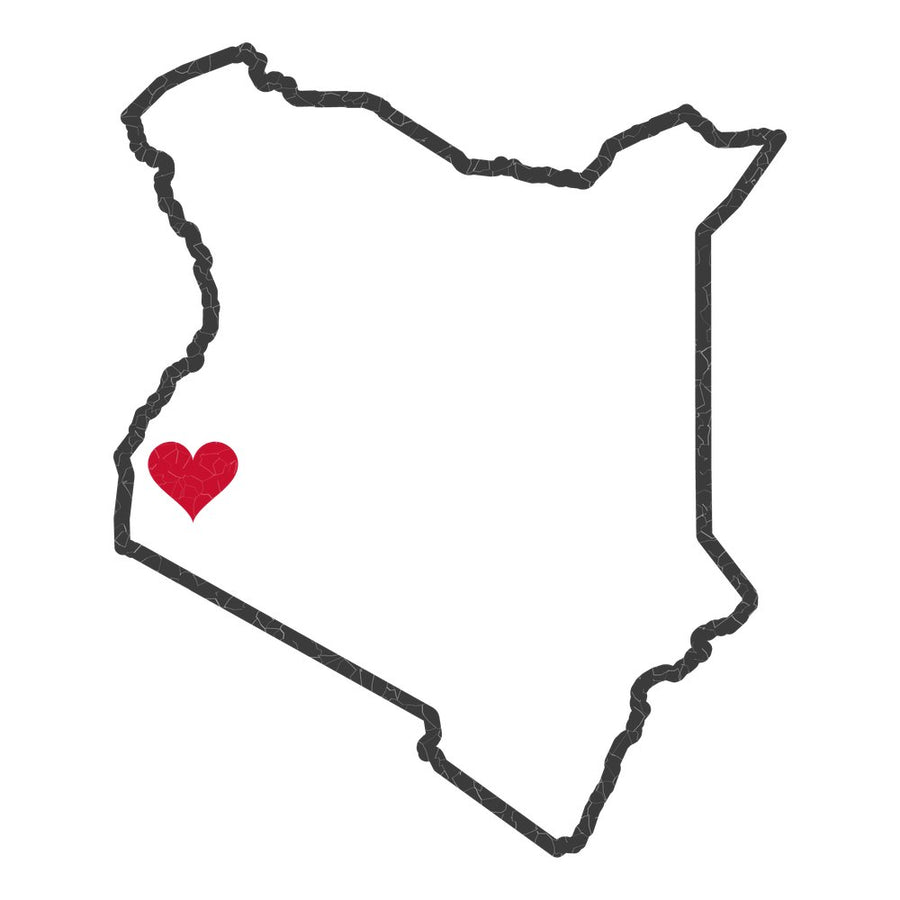 Kenya Kisumu Mission Heart Map design