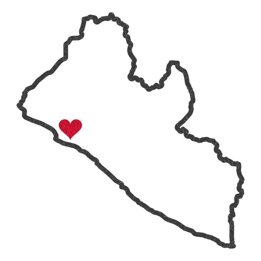 Liberia Monrovia West Mission Heart Map design