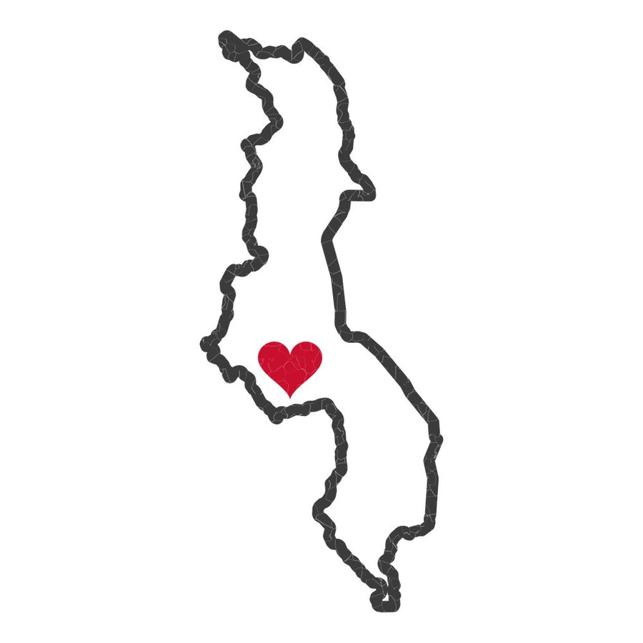 Malawi Lilongwe Mission Heart Map design