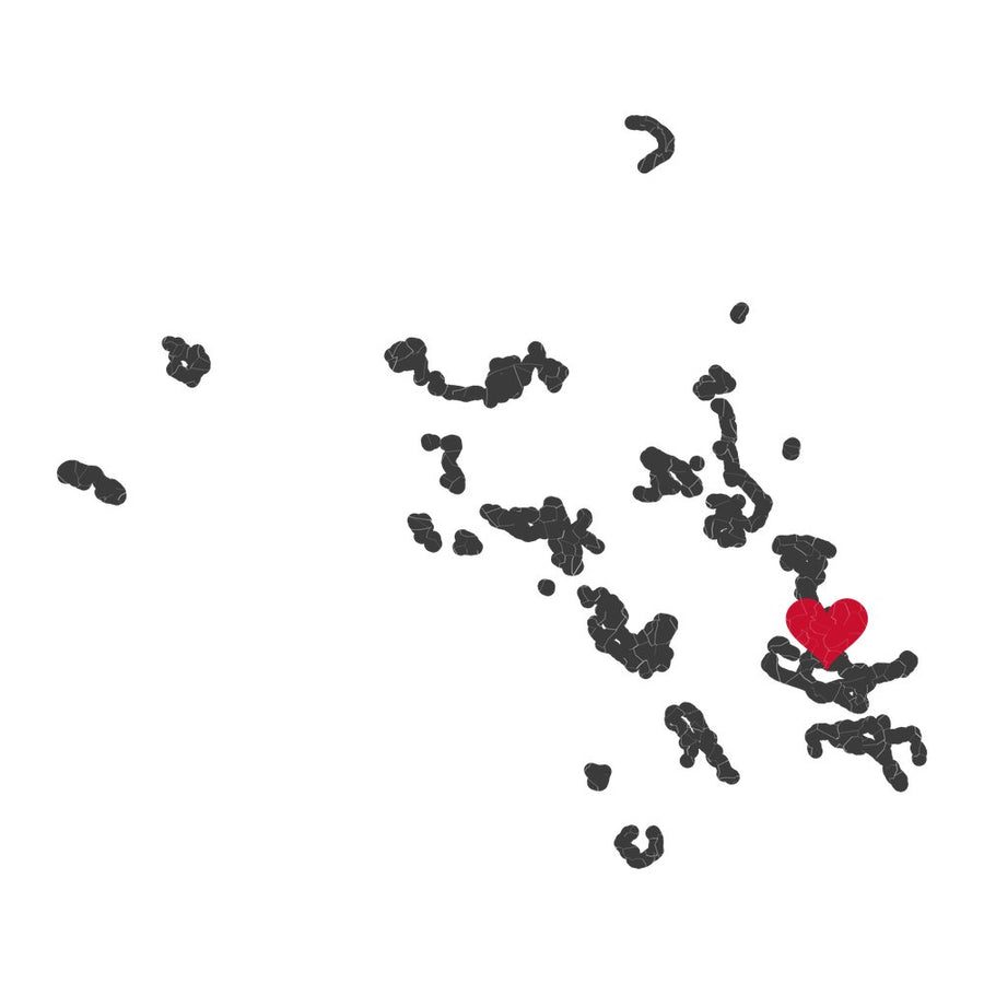 Marshall Islands/Kiribati Mission Heart Map design