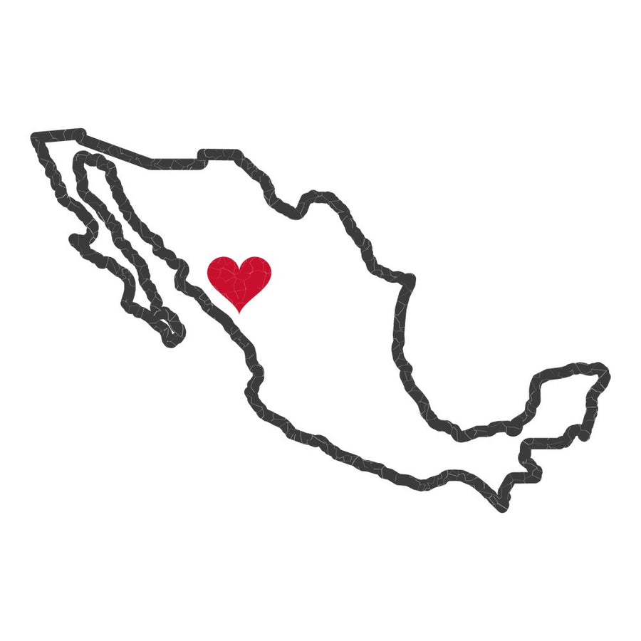 Mexico Culiacan Mission Heart Map design