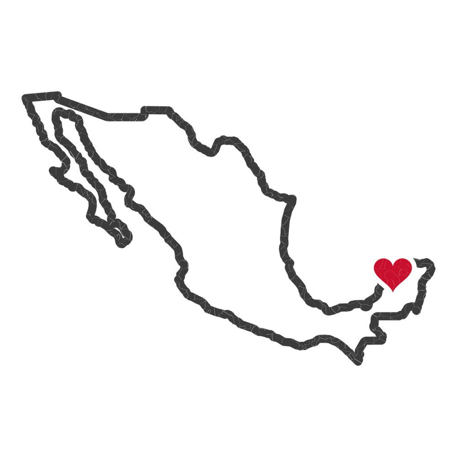 Mexico Merida Mission Heart Map design