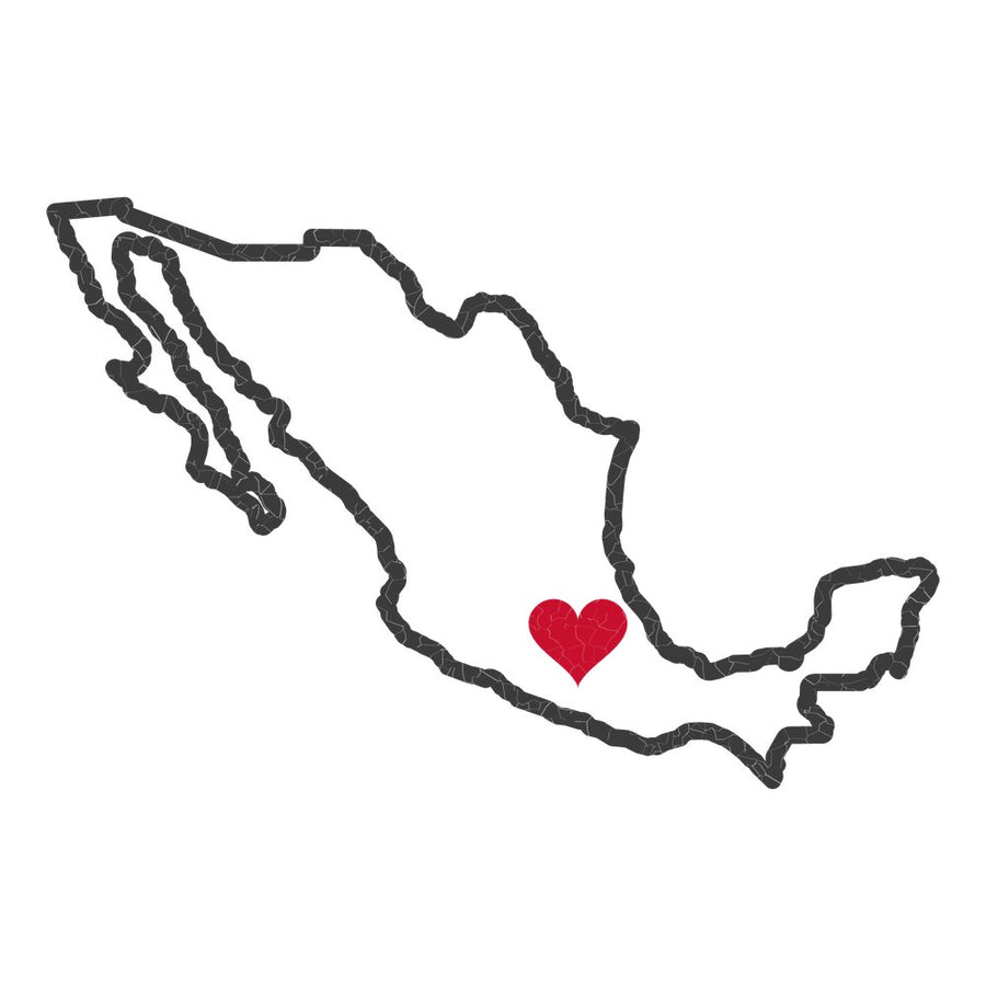 Mexico Mexico City East Mission Heart Map design