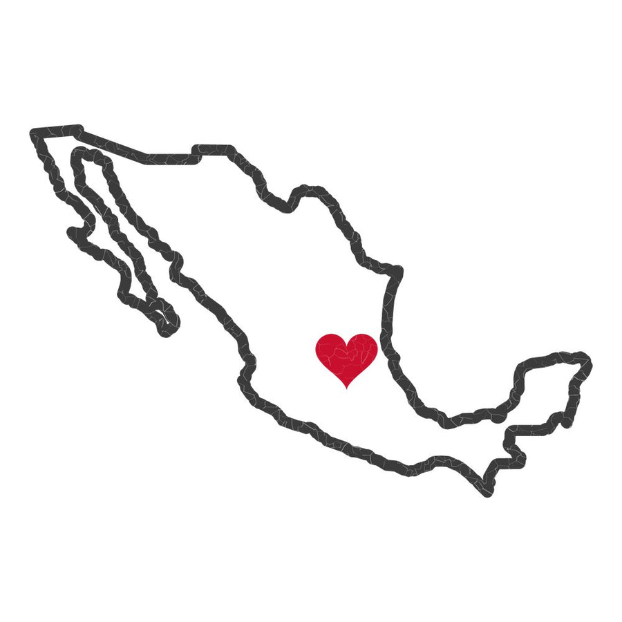 Mexico Tampico Mission Heart Map design