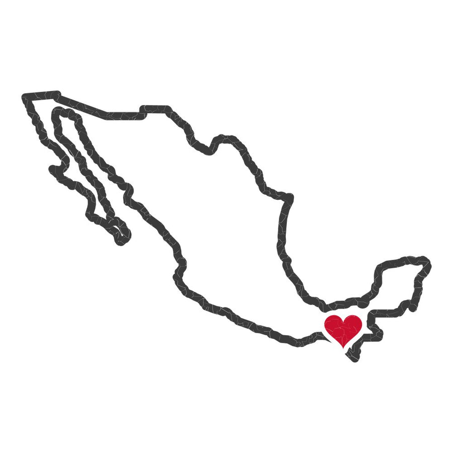 Mexico Tuxtla Gutierrez Mission Heart Map design