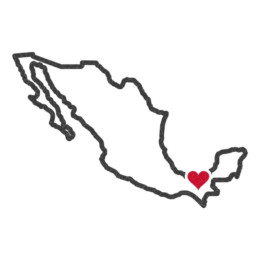 Mexico Villahermosa Mission Heart Map design