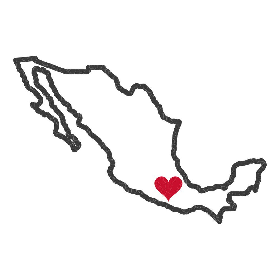 Mexico Xalapa Mission Heart Map design