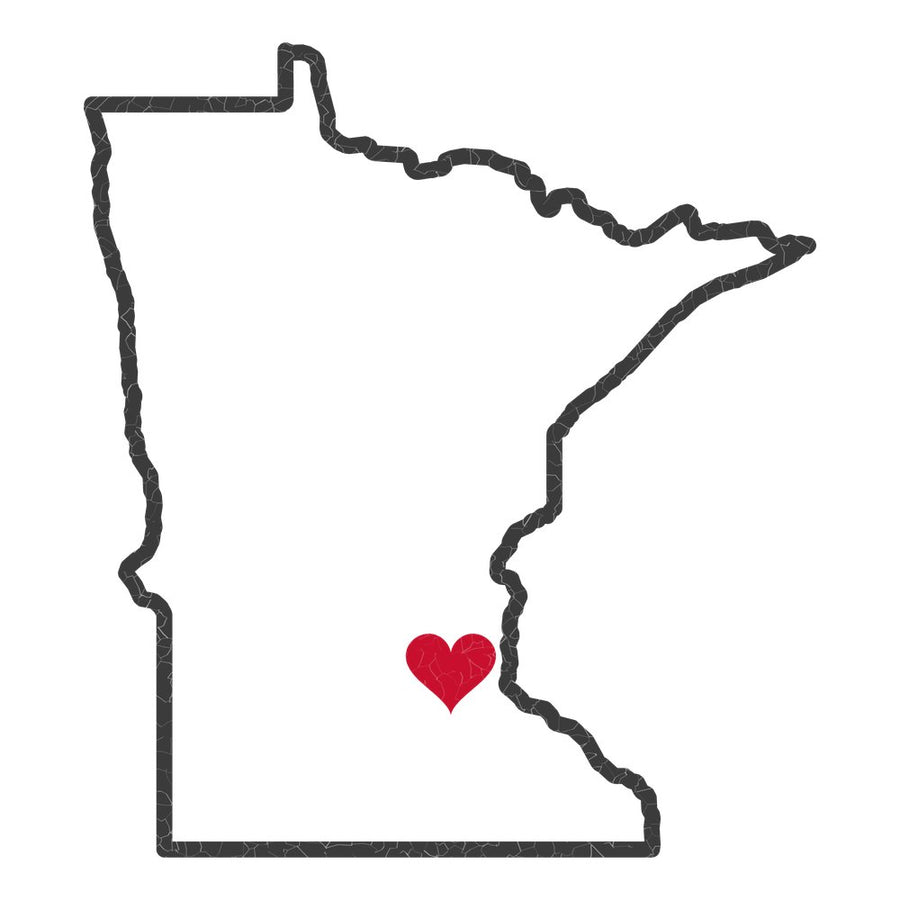 Minnesota Minneapolis Mission Heart Map design
